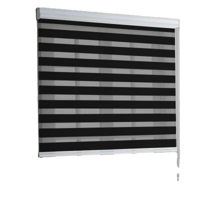 China Energy Saving Low Output UV-Protective Double Roller Blinds Zebra Window Shades For Home Office Hotel for sale