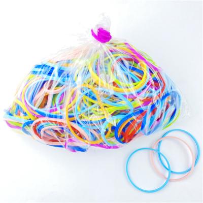 China Strong Strength 20 Pcs Colorful Hair Stensile Tie Reusable Silicone Cable Ties Reusable Soft Tying Snake Ties for sale