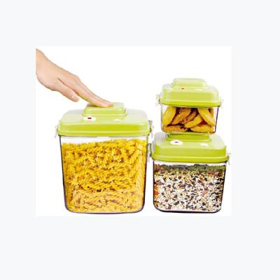 China Freshness Preservation 0.5L/1.4L /3L Set Airtight Food Pump Vacuum Food Storage Containers For Galley Bulk Food Candy Sugar for sale