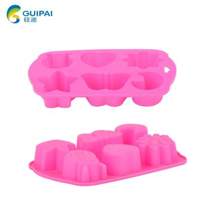 China Disposable Mood Star Butterfly Shape Silicone Fondant Mold Chocolate Mold for Decorating Cakes, Chocolate, Candy, etc. for sale