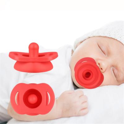 China Custom Baby Pacifier BPA Free Silicone Toy Teether Infant Nipple Safe Chew Food Grade for sale