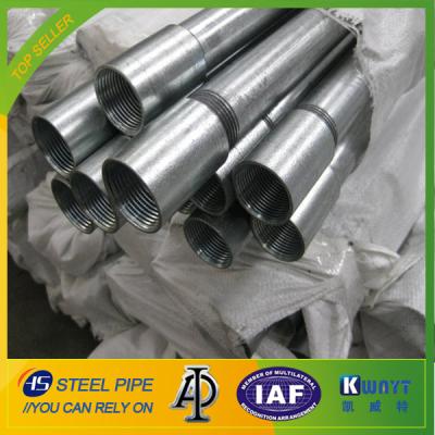 China Hot Dipped Galvanized Steel Pipe With Threads Ends for sale