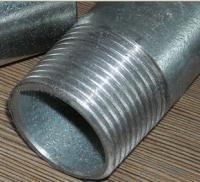 China zinc coated 250g galvanized steel pipe threaded with plastic caps for sale