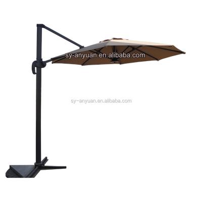 China Polyester LED Side Pole Roma Parasol Waterproof Hanging Umbrella With UV Protection for sale