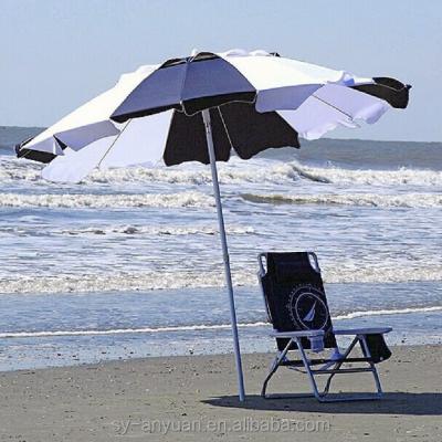 China Outdoor Furniture Custom Folding Aluminum Beach Umbrella Frame Patio Umbrella Sun Protected for sale