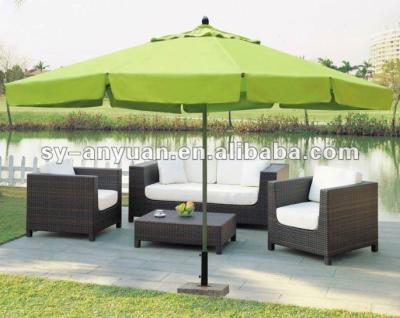 China Shaoxing Shanyu Anyuan Outdoor Outdoor Umbrellas Furniture Big Market Patio Custom Logo Umbrella for sale