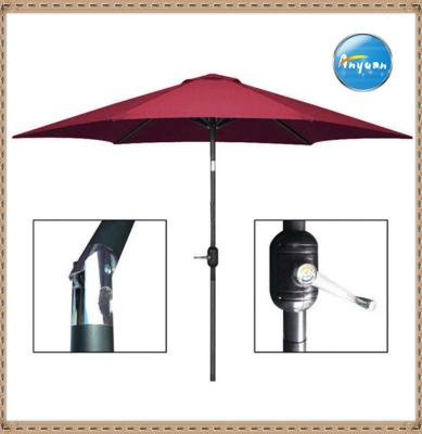 China Promotional Outdoor Furniture Cast Aluminum Patio Umbrella With Crank Handle for sale