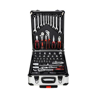 China Multi Set Mini Repair Tool Kit Box Ratchet Wrench Set Automobile Maintenance JUMLEE 187PC DIY Tool Kit Portable Mechanics Bicycle Large for sale