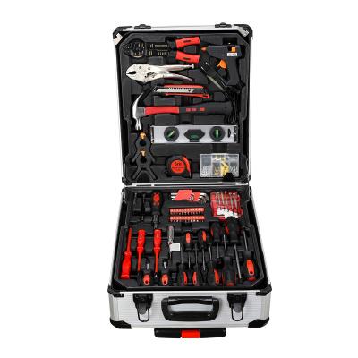 China Multi Set Mini Repair Tool Kit Box Ratchet Wrench Set Automobile Maintenance JUMLEE 187PC DIY Tool Kit Portable Mechanics Bicycle Large for sale