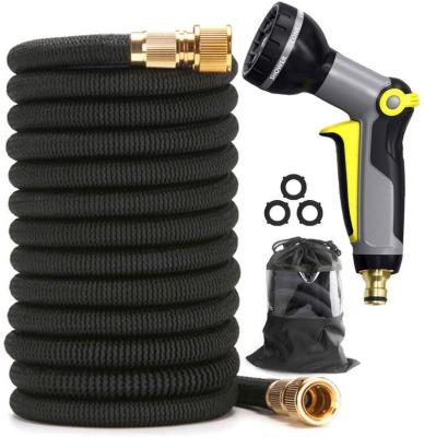 China 75ft Adjustable Expanding Hose With Aluminum Connectors Watering Garden And Cars High Quality Expanding Hose for sale