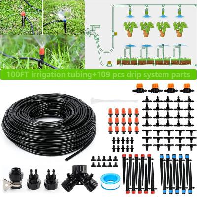 China 15m 20m 30m Waterproof Drip Irrigation Garden Irrigation System Automatic Garden Lawn Sprinkler Kit for sale