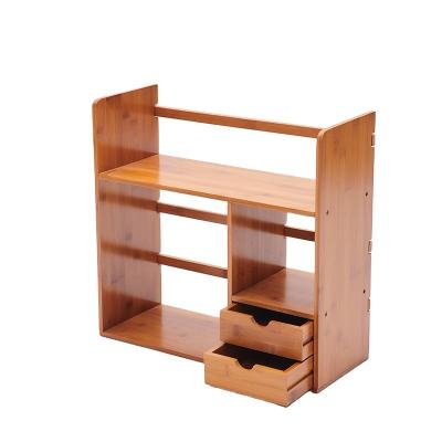 China Factory price extendable single shelf small on the small table bookcase on the computer desk storage desk small rack for sale