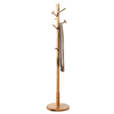 China Wholesale Hot Selling Bamboo Coat Rack Cloth Hanger Rack Convertible With Marble Free Standing Coat Rack for sale