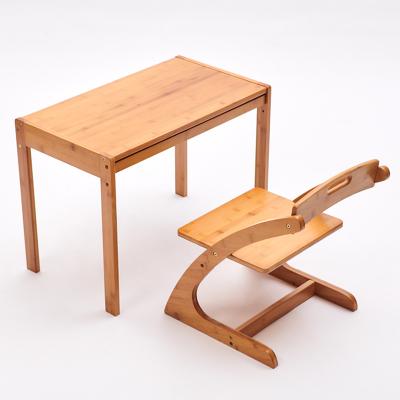 China School Furniture Traditional Kids Table And Chair Eco - Friendly Bamboo Set for sale