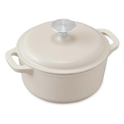 China Custom Kitchen Pot Color Coating Eco - Friendly Sustainable Soup Cooking Pots Unique Enamel Casserole Pot for sale