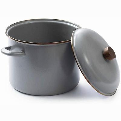 China Glazed Coated Small Stew Pot Quality Assurance Glazed Coated Seafood Viable Small Soup Pot Cooking Pot for sale