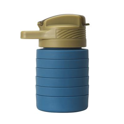 China Customized Stored Color Folding Bag Bpa Free Foldable Camping Water Bottle for sale