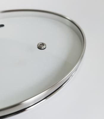 China Viable Hot Sale G Type Tempered Glass Lid For Cookware Kitchen Pot Cover Supplier for sale