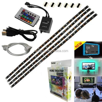 China TV Back LED Strips RGB Bias Backlight Lights with Remote Control for HDTV, Flat Panel TV Accessories and Desktop PC for sale