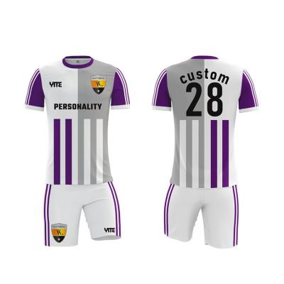 China 2021 Newest Quick-drying Soccer Jerseys Sets Custom Sublimated Soccer Wear Soccer Jersey for sale