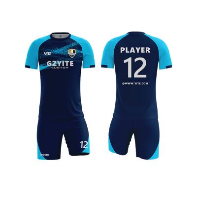 China Wholesale Quick-Drying Soccer Uniform Youth Soccer Uniforms Sets Short Sleve Football Uniform Set for sale