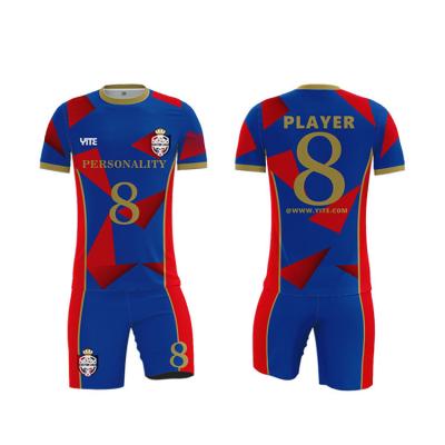 China Quick-drying 2022 new season customize jersey set high quality soccer wear club soccer football uniform for sale