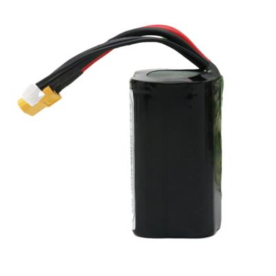 China Consumer Electronics Lithium 4S1P 18650 14.8V 2600mAh 3500mAh 16.8V Battery Square With Connector for sale