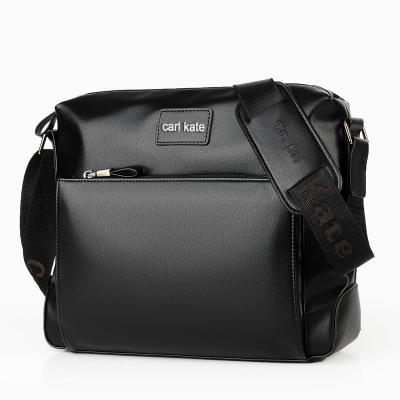 China PU Cross - Body Bag Men Shoulder Bag Large Capacity Cross Solid Single Backpack Retro for sale