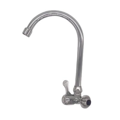 China Metered Faucets Quickly Open 4 Point Swivel Alloy Angle In The Wall Single Tap Kitchen Basin Balcony Laundry Pool Cold for sale