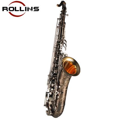 China Professional black gold nickel plate body KST-T3 tenor saxophone for sale