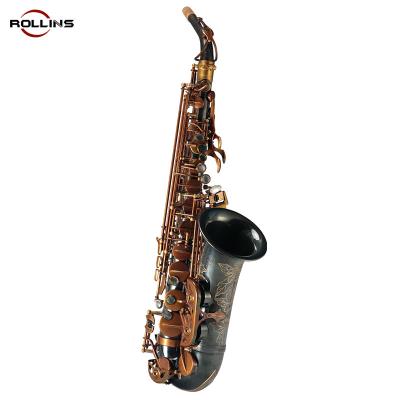 China 2021 Good Quality High Grade Alto Saxophone RSA-X7-III Nickel Plated Blue Saxophone for sale