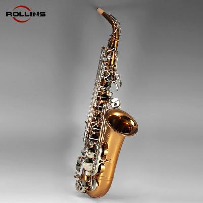 China Gold Lacquer Musical Instruments F# eb Head Alto Saxophone RSA-9902s High Gold Lacquer for sale