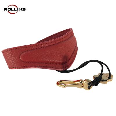 China Musical Instrument Shape Saxophone Strap Cowhide Neck Band Sax Neck Accessories for sale