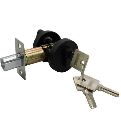 China Matte Zinc Alloy Popular Black Zinc Alloy Deadbolt Door Lock for sale