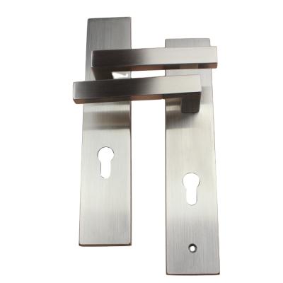 China Modern Minimalist Modern 304 Stainless Steel Door Panel Handle Lock for sale