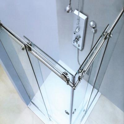 China Modern Popular Stainless Steel Material Frameless Shower Door Glass Hardware for sale