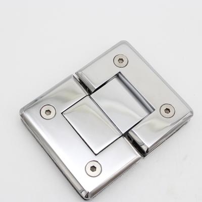 China 180 Degree Modern Brass Hardware Glass To Shower Glass Beveled Door Hinge for sale