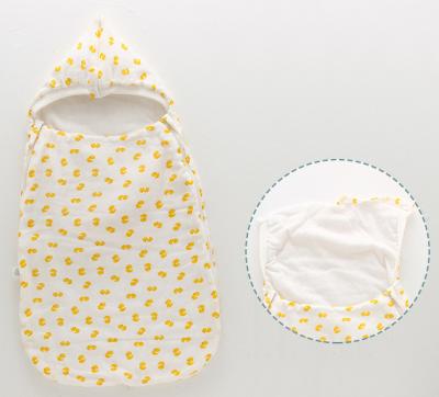 China Antibacterial Eco-Friendly Simple Infant Cotton Wrap High Quality Baby Sleeping Bag For Winter for sale