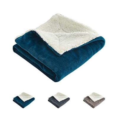 China PORTABLE Store OEM Flannel Fleece + Online Sherpa Double Layers Winter Blanket, New Arrival Stylish Style Fleece Baby Blanket for sale