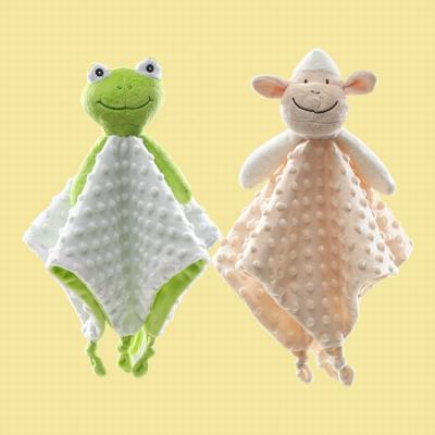 China PORTABLE 100% Bubble Soft Toy Polyester Towel Square Pressure Safety Blanket Baby Animal for sale