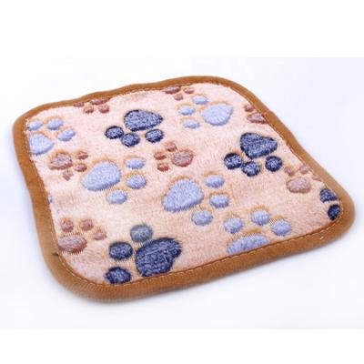 China Customized Print Breathable All Size Coral Fleece Breathable Floor Dog Bed Mat For Sleeping for sale