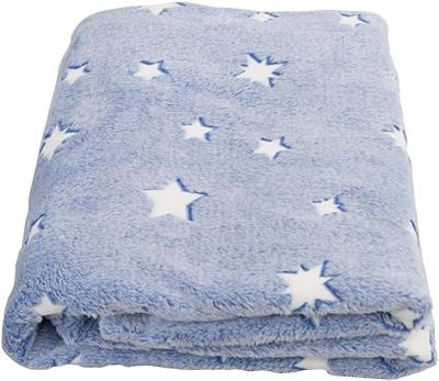 China 2021 PORTABLE HANDHELDS Hot Sale High Quality Glow in the Dark Gray Moon Star Personalized Throw Blanket Gifts for Boys and Girls Adults for sale