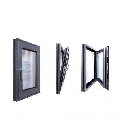 China Magnetic Aluminum Window Thermal Passive Home Windows Break Thermal Insulation Screen Triple Pane Aluminum Window for sale