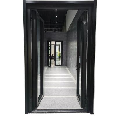 China Exterior Door Patio Heat Insulation Heat Insulation Aluminum Hinged Swing Glass Door for sale