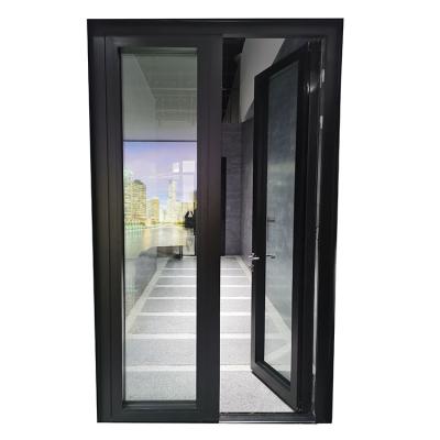 China Thermal Insulation Best U Factor European Aluminum Doors Triple Glazed Aluminum Hinged Door for sale