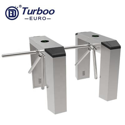 China Access Control SUS304 Half Height Tripod Turnstile Dry Contact Signal Automatic Tripod Turnstiles for sale