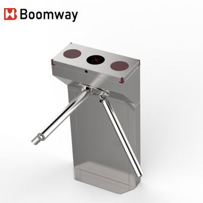 China SUS304 Stainless Steel ESD Turnstile Barrier Gate Semi Automatic Tripod Turnstile 3 Arm Drop Tripod Gate for sale