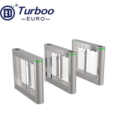 China SUS304 SUS 304 Stainless Steel Access Control Smart Swing Optical Glass Turnstile Gate Price for sale