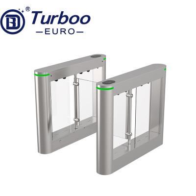 China SUS304 Swing Turnstile Gate Access Control Fast Speed ​​Swing Turnstile White Drawing Turnstile for sale