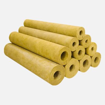 China Industrial Rock Wool Mineral Tube Heat Insulation Fireproof Rock Wool Pipe In China Price for sale